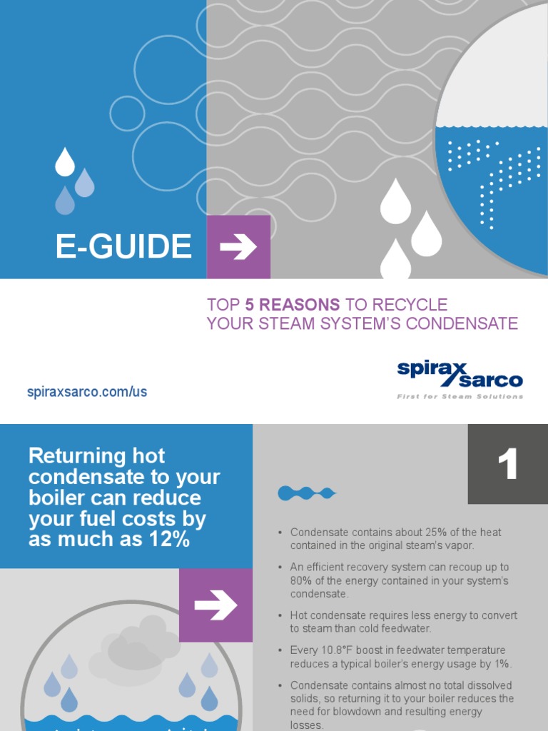 Top 5 Benefits of Recycling Condensate | PDF | Boiler | Recycling