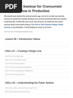 New Online Seminar For Overcurrent Testing Is Now in Production - Valence Electrical Training Services