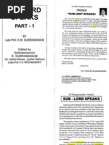 Sub-Lord Speaks-Part-1 PDF