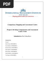 Competency Mapping and Assessment Centre: Submitted To: Prof. Irfan Rizvi