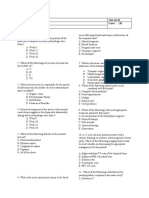 Name: Year Level: Date: Score: /20 Exam Number