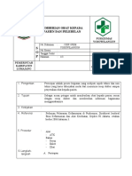 8.2.3.3 Pemberian Obat Kepada Pasien Dan Pelebelan