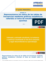 S19dia3representamoslosdatosdelastablasdefrecuenciamediantegraficosestadisticosreferidosaltemadeestudiosobreelquechua PDF