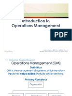 1-1 Introduction To Operations Management