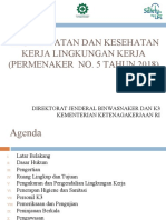 Permen Lingker 05 Tahun 2018 k3 Lingkungan Kerja