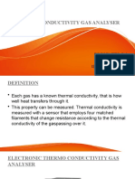 Thermal Conductivity Gas Analyser: Presented by Thiyanesh S ISHM 2019418019