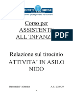 Relazione Finale Assistente All'infanzia DB