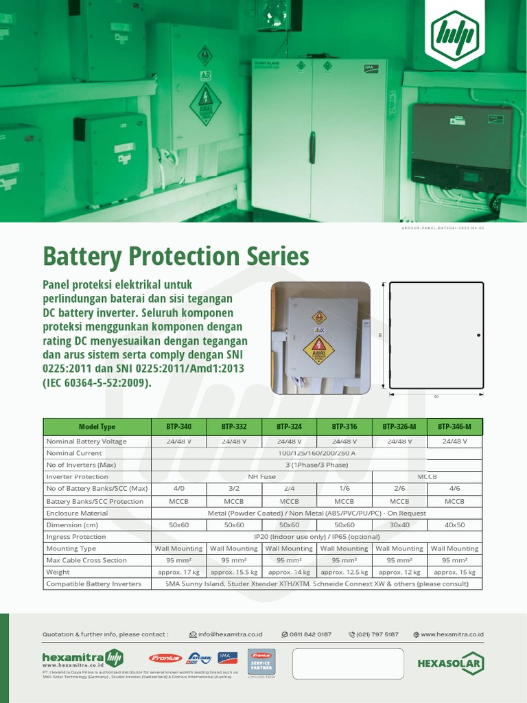 Brosur Battery Protection Panel 2020 | PDF | Equipment | Electrical ...