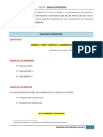 Estructura de Las Oraciones