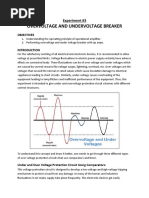 Overvoltage and Undervoltage Breaker: Experiment #3