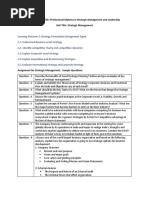 Qualification Title: Professional Diploma in Strategic Management and Leadership Unit Title: Strategic Management