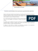 Panorama y Oportunidades de Las Exportaciones Agroindustriales Argentinas