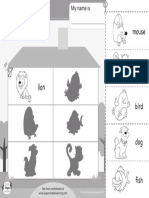 I Have A Pet Worksheet Color Cut and Paste BW PDF