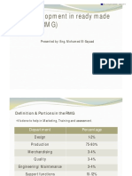 Skill Development in Ready Made Garment (RMG) : Presented By: Eng. Mohamed El-Sayaad