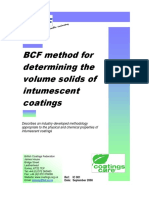 IC 001 BCF Method For Determination of Intumescent Coating Volume Solids