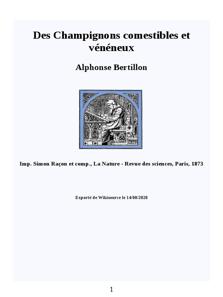 Document Ancien – Champignons Comestibles Et Vénéneux – Extrait Livre 1953 – Signé P. Cordonnier