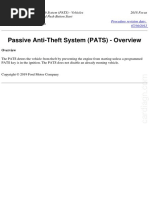 Passive Anti-Theft System (PATS) - Overview