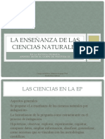 La enseñanza de las ciencias naturales en EP