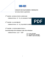 Thermodynamique Des Equilibres Chimiques Dans Les Solution Aqueuses