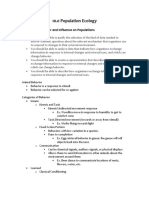 10.0 Population Ecology: 10.1 Animal Behavior and Influence On Populations