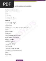 Chapter 9 - Simple and Compound Interest Find The Interest and The Amount On