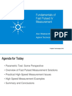 Fundamentals of Fast Pulsed IV Measurement: Alan Wadsworth Agilent Technologies