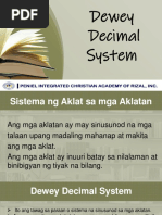 Aralin 7 Dewey Decimal System at Bahagi NG Aklat PDF