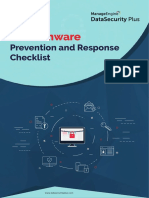 Ransomware: Prevention and Response Checklist