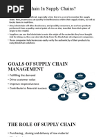 Why Blockchain in Supply Chains