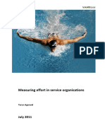 Measuring Effort in Service Organisations: July 2011