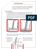 Foundations: Load From Structure To Earth. The Type of Foundation For An Overhead Line Support Depends On