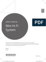 Mini Hi-Fi System: Simple Manual