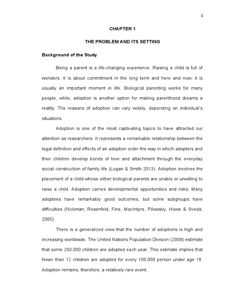 The Problem and Its Setting Background of The Study | PDF | Attachment ...