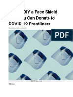 How To DIY A Face Shield That You Can Donate To COVID-19 Frontliners