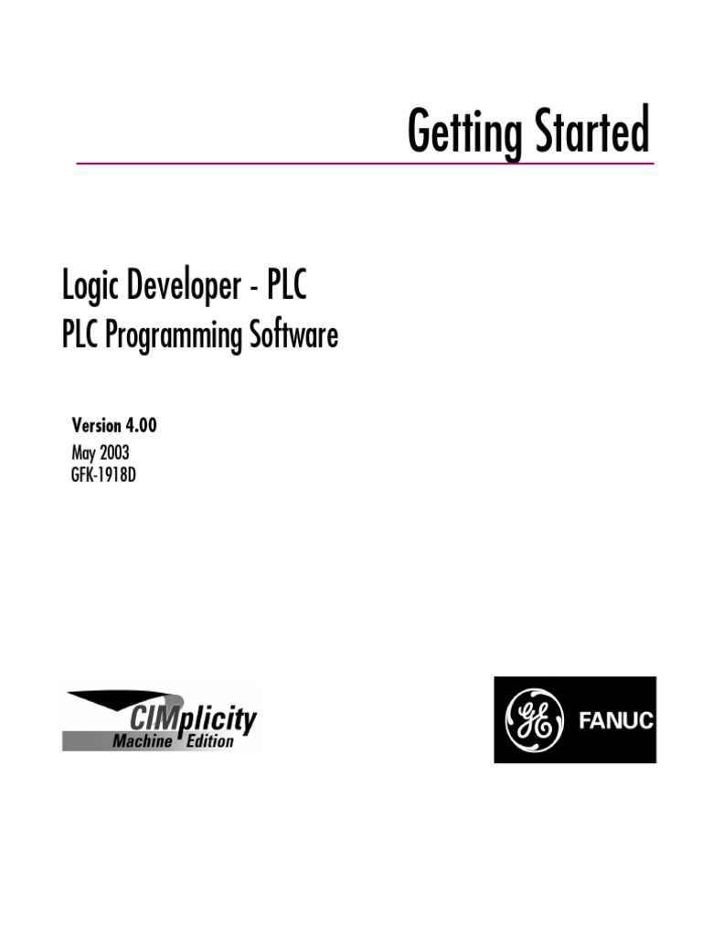 Getting Started: Logic Developer - PLC | PDF | Programmable Logic ...