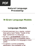 Natural Language Processing:: N-Gram Language Models