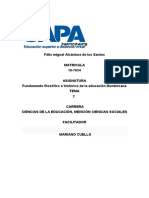 Tarea 2 de Fundamentos Filosoficos e Historicos de La Educacion Dominicana