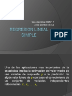 Regresión Lineal Simple