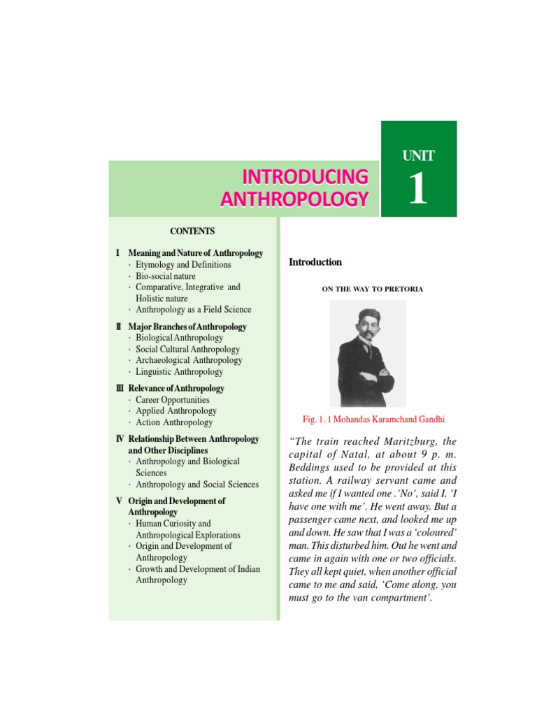 Anthropology Unit 01 PDF | PDF | Anthropology | Social Science