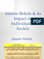 Islamic Beliefs & its Impact on Individual &