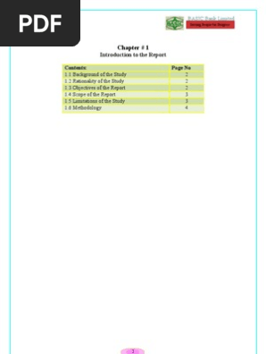 Annual Report on Basic Bank