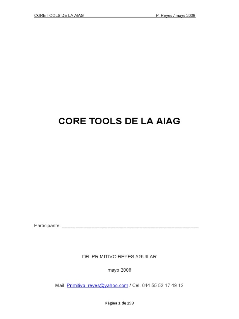 Core Tools | PDF | Distribución normal | Desviación Estándar