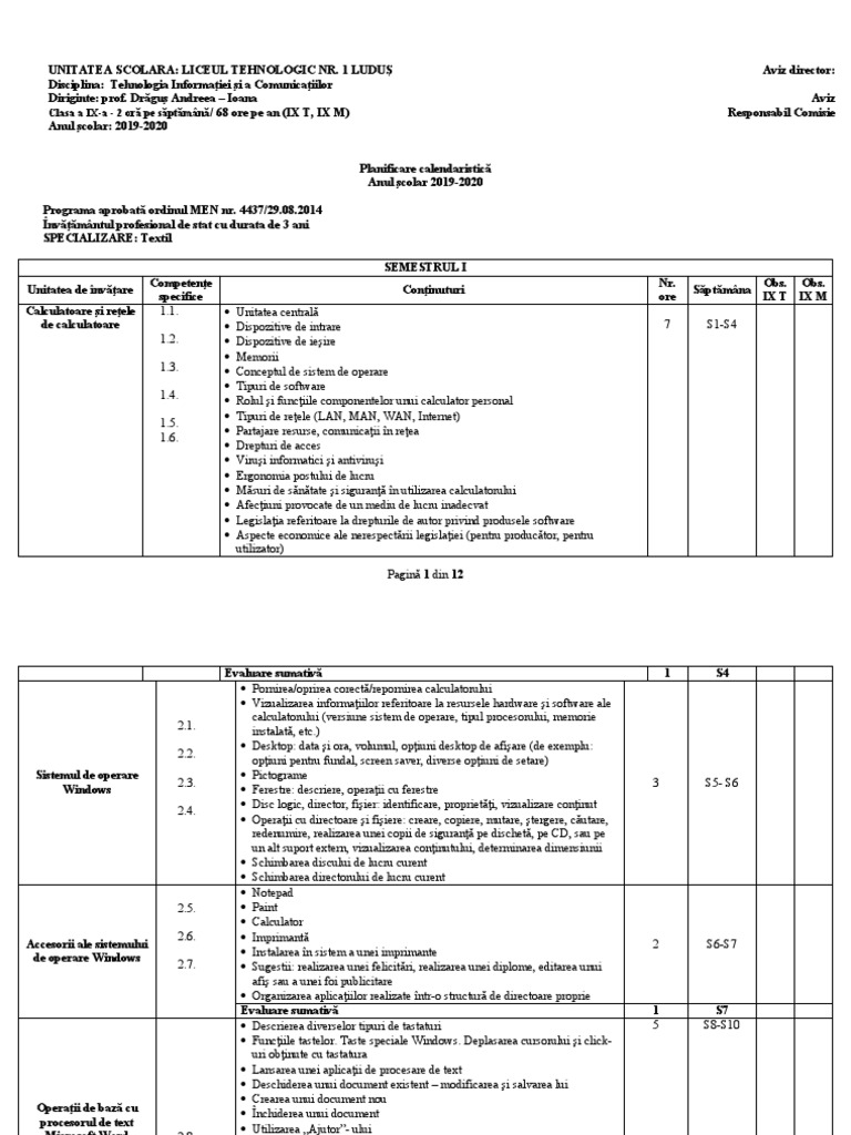 3 - TIC A 9-A T-Profesional 3 Ani | PDF