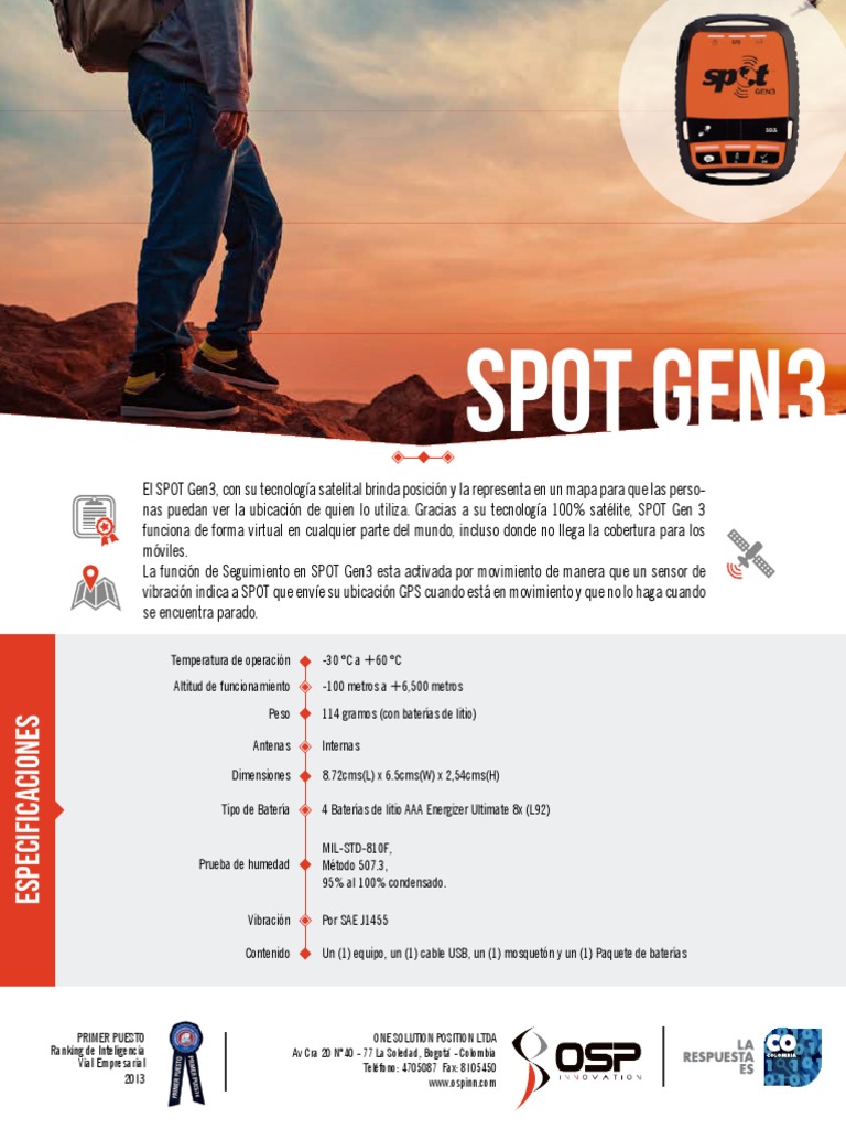 8 SPOT Gen3 PDF | PDF | Sistema de Posicionamiento Global | Informática