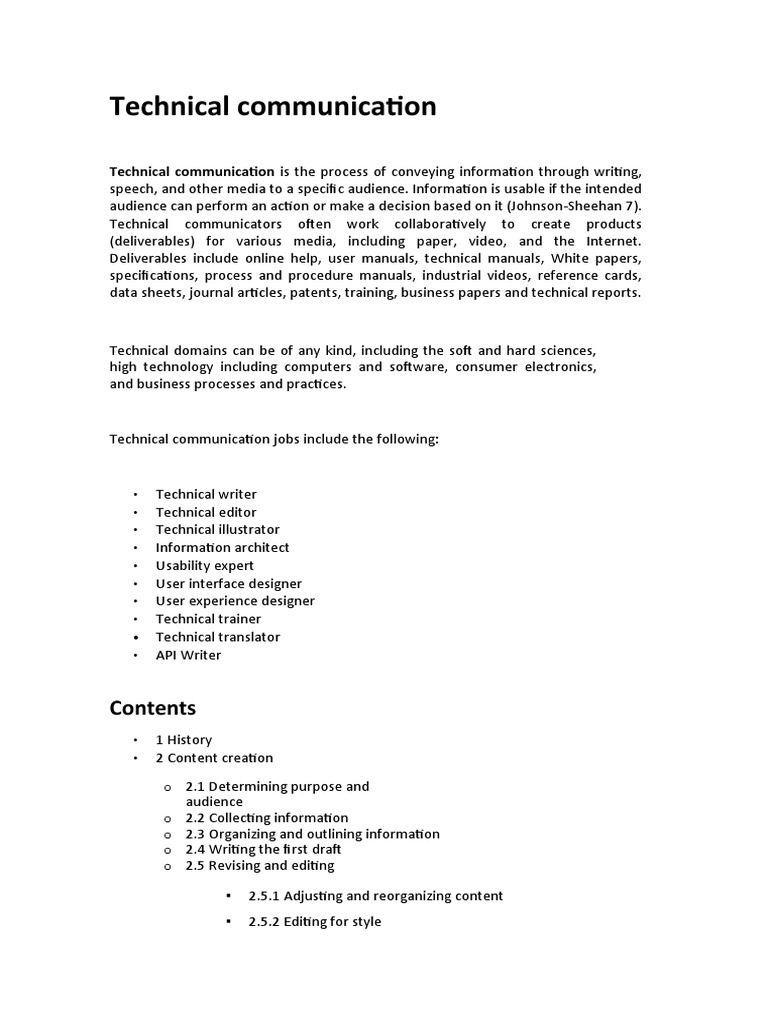 Understanding Technical Communication | PDF | Technical Communication ...