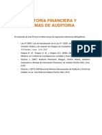Auditoria Financiera y Normas de Auditoria Semana 2