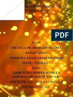 Arias Yessenia - Ejercicio de La Empresa de Servicios Ab PDF