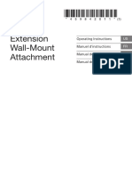 Extension Wall-Mount Attachment: Operating Instructions Manuel D'instructions Manual de Instrucciones Manual de Operação