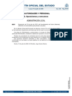 Convocatoria BOE Administrativo PDF