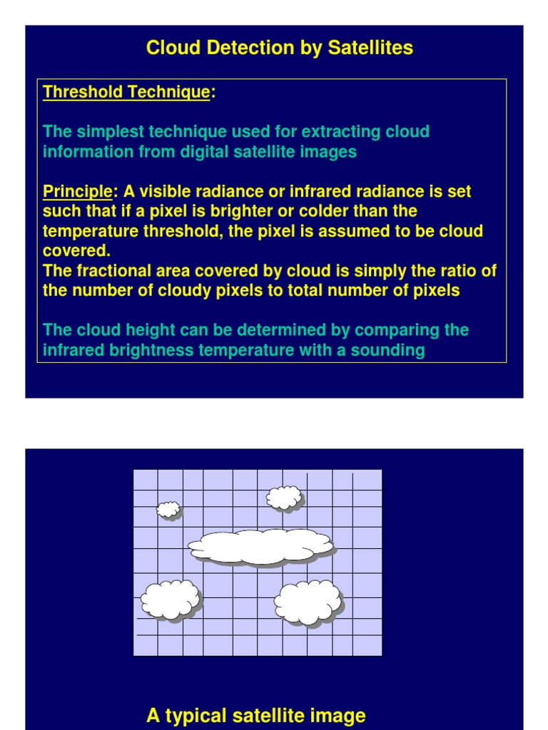 Cloud Detection Techniques in Satellites | PDF | Infrared | Cloud